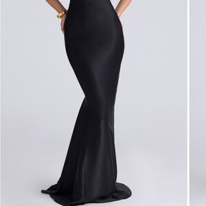 House of CB Black Backless Gown